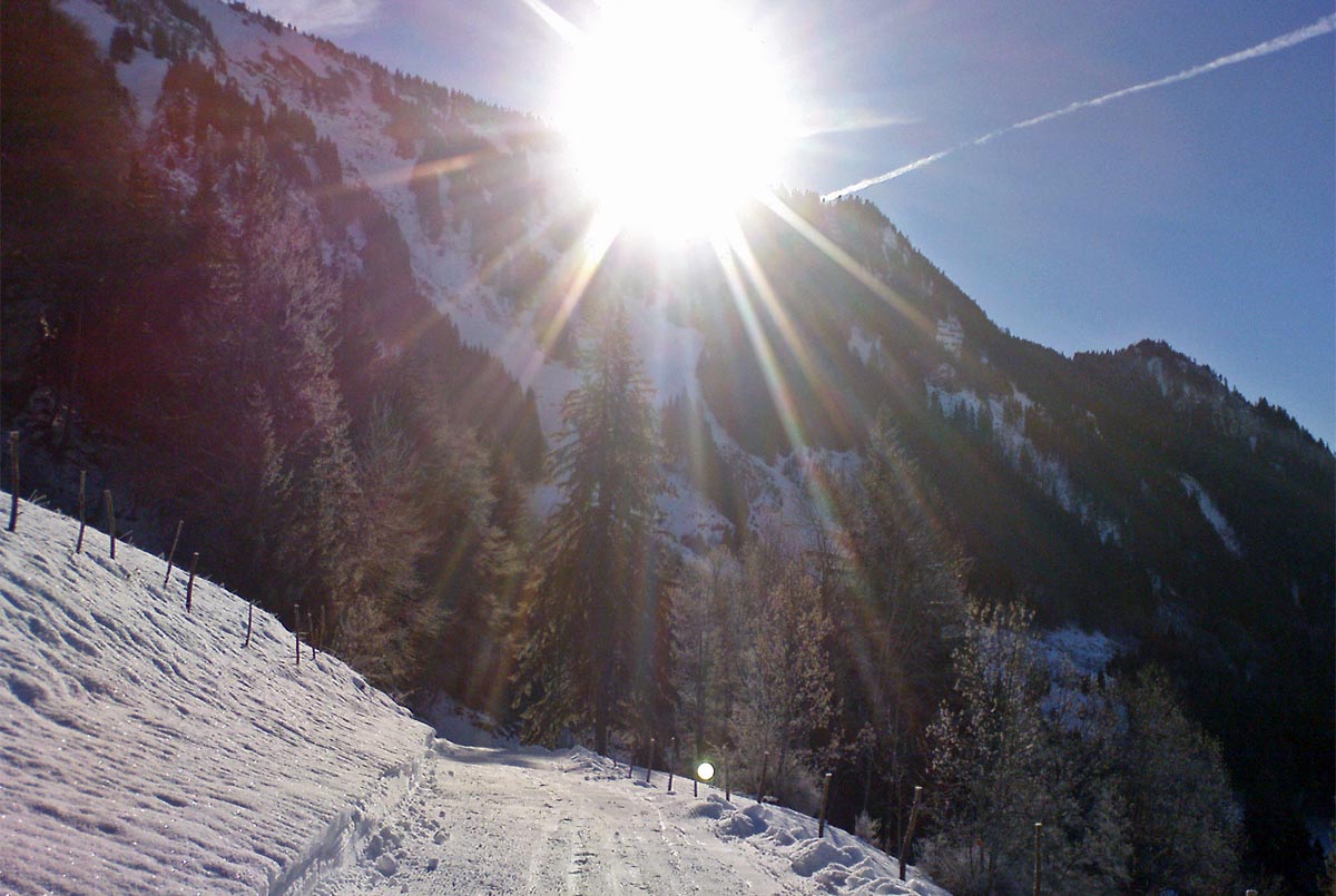 Ein wunderschöner Tag im Winterparadies.