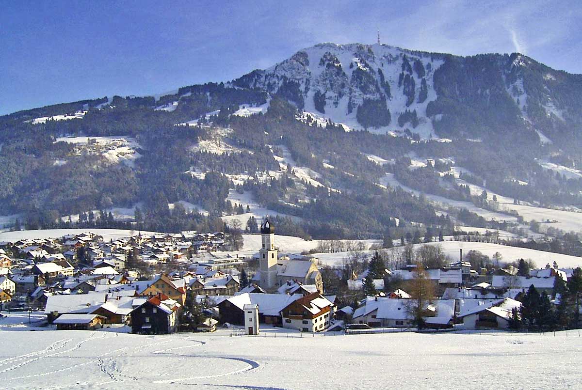 Wunderschöner Ausblick auf den Grünten.