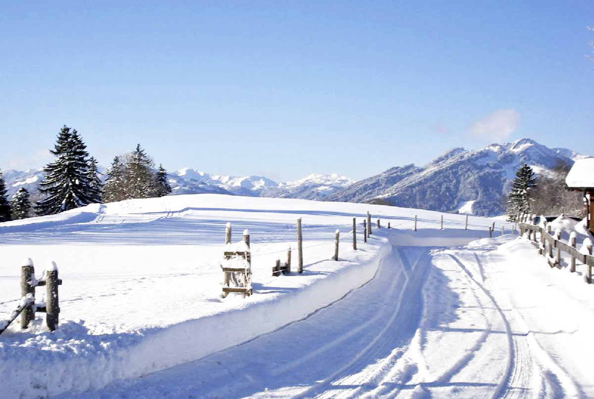 Bei uns können Sie schöne Winterspaziergänge genießen.
