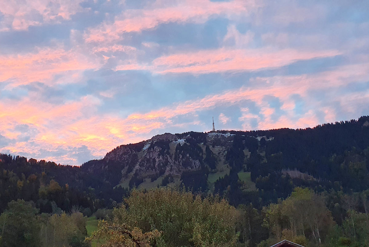 Sonnenuntergang Grünten