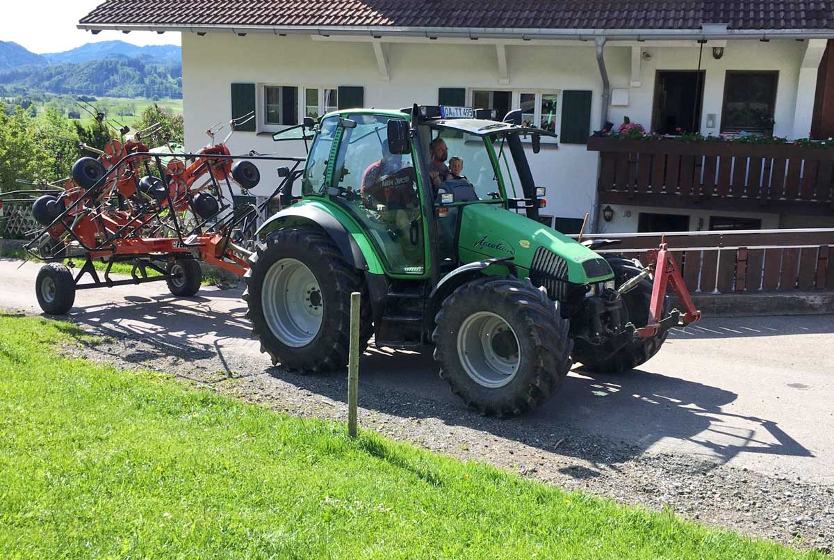 Heuernte am Hof