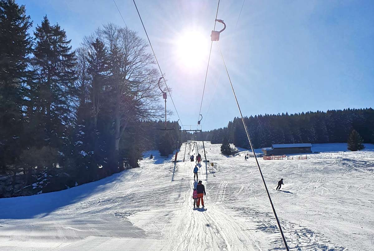 Skifahren am Adelharzlift